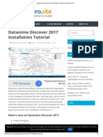 Datamine Discover 2017 Installation Tutorial On Windows 10