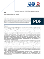 IADC/SPE-178881-MS Swab and Surge Pressures With Reservoir Fluid Influx Condition During MPD