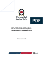 Roy Sadradín, D. Estrategias de Aprendizaje, Clasificación y Su Enseñanza