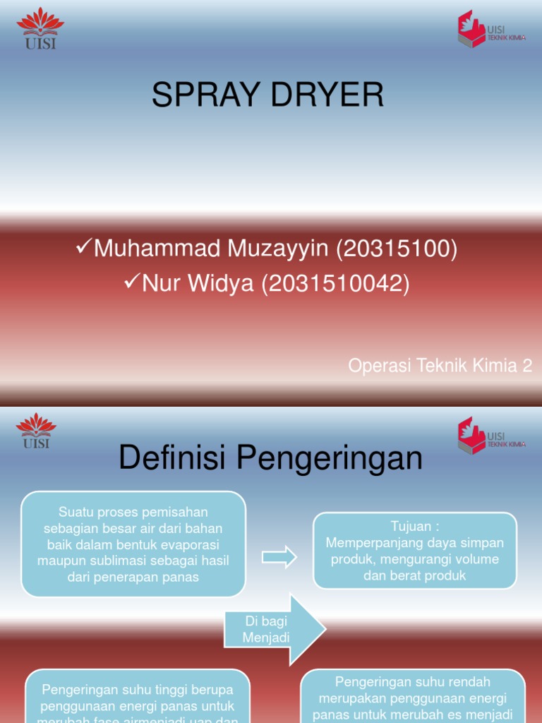 Prinsip dan Metode Spray Drying | PDF