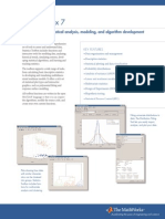 Statistics Toolbox 7: Perform Statistical Analysis, Modeling, and Algorithm Development