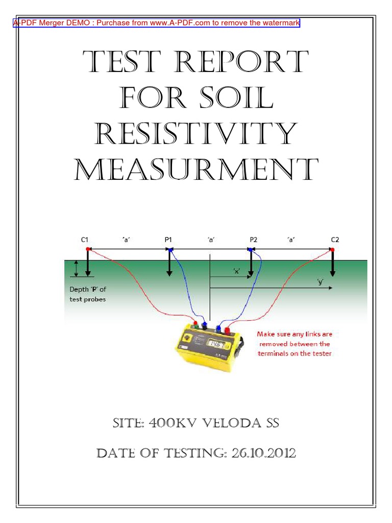 Soil Resistivity Test Report 400KV | PDF | Nature | Physical Quantities