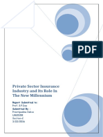 Private Sector Insurance Industry and Its Role In The New Millennium.docx