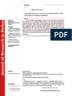 Foliar application of seaweed extracts as a means for enhancing the yield and safety of Triticum aestivum