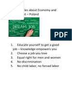 five principles about economy and employment pl