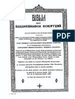 Biblia Bucuresti 1688 Biblia Lui Serban Cantacuzino