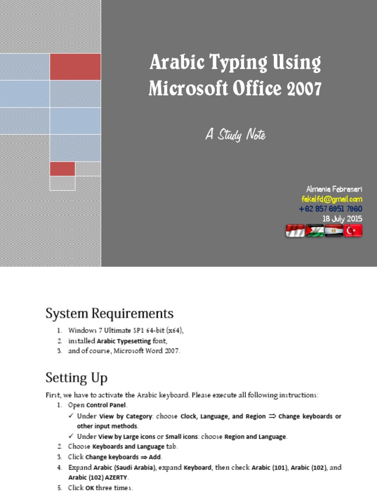 TYPING ARABIC USING PASSPORT SILVER EDITION intelligence overview