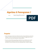 Algoritma & Pemrograman (Searching)