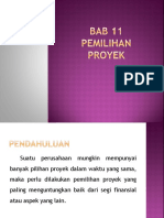 Bab 11 Pemilihan Proyek