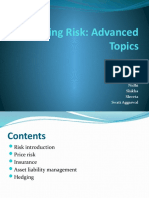 Measuring Risk: Advanced Topics: Presented By: Bandeep Manka Neha Gaur Nidhi Shikha Shweta Swati Aggarwal
