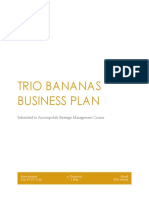 Trio Bananas Business Plan Summary