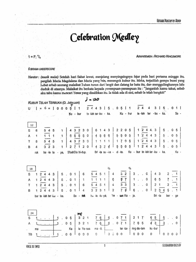 Celebration Medley Pdf