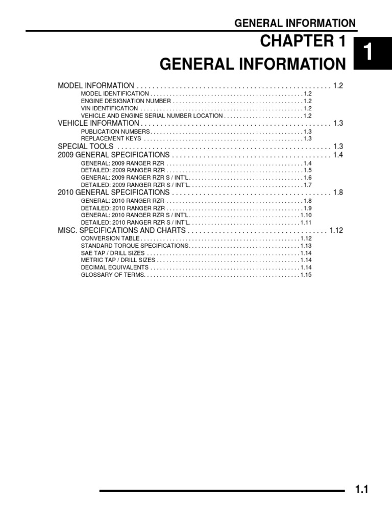 2010 POLARIS RANGER RZR S 800 Service Repair Manual.pdf | Transmission  (Mechanics) | Suspension (Vehicle)