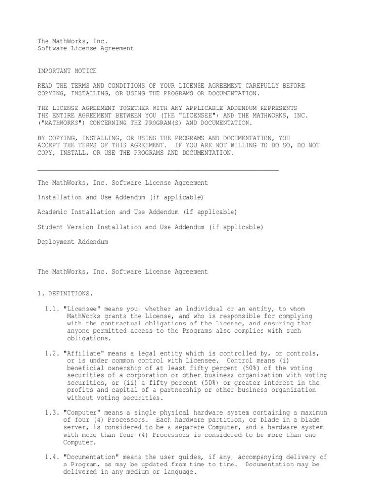 License License Computer Program