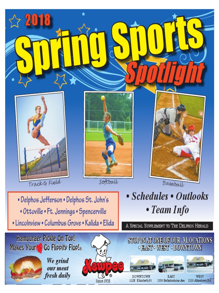2018 Spring Sports | PDF | Pitcher | Games Of Physical Skill