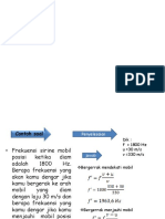 Frekuensi Sirine Mobil Bergerak Mendekati dan Menjauhi