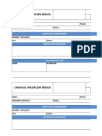 Orden de Evaluación Médica