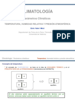 Climatología-Parámetros climáticos