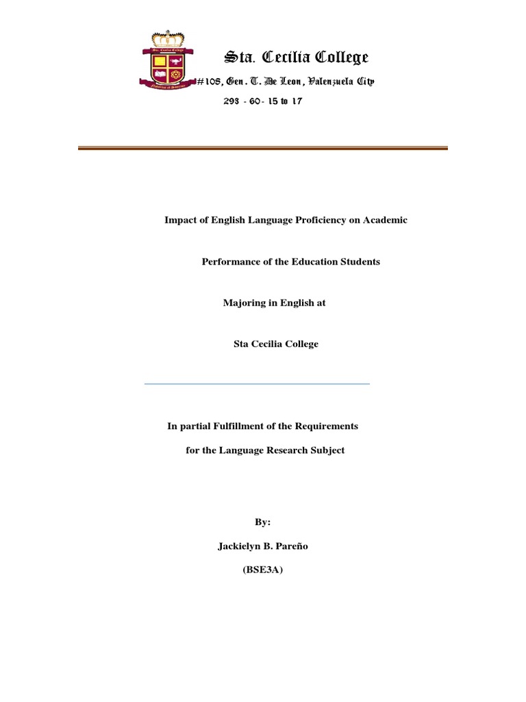 English Proficiency's Impact on Students | PDF | Grading (Education ...