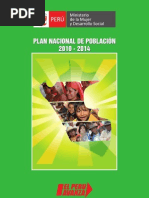 MIMDES Plan Nacional Poblacion 2010-2014