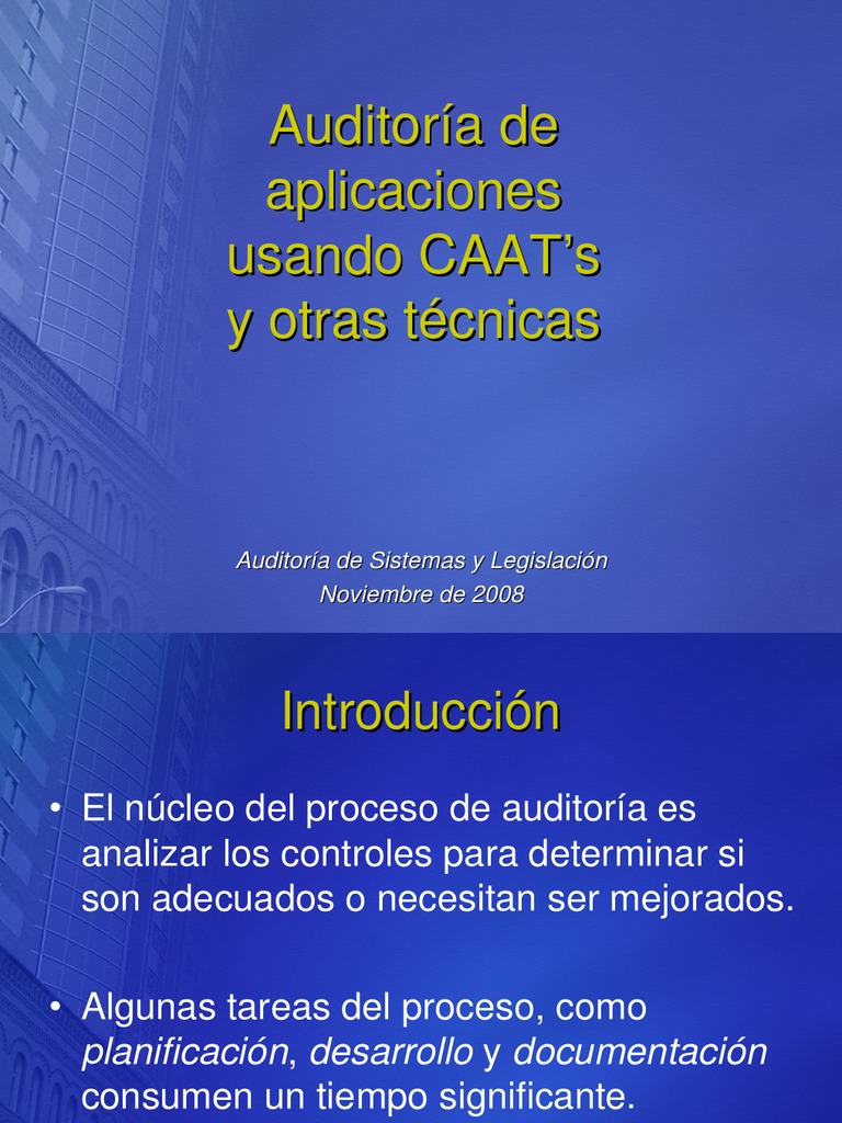 CAAT | Auditoría | Automatización