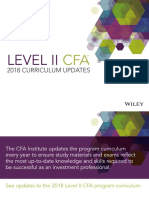 CFA Level2 2018 Curriculum Updates