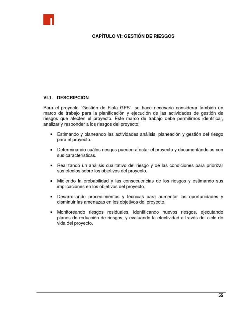 Gestión de Riesgos en Proyectos GPS | PDF | Planificación | Riesgo