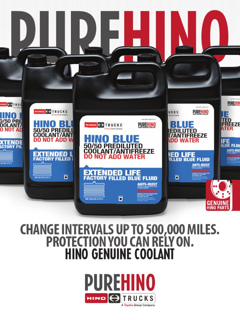Pure Hino Coolant Flyer 2016 Ol PDF Building Engineering