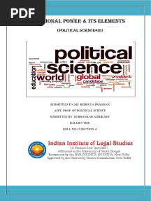 National Power and Its Elements
