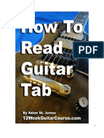 How To Read Guitar Tab