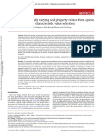 Interpollating spatially varying soil property values