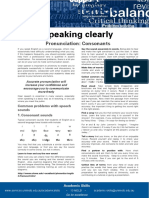 Speaking Clearly - Consonants Update 051112