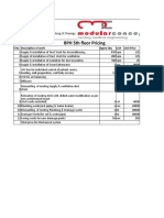 BPH 5th Floor Pricing: S No Description of Work Apprx Qty Unit Unit Price