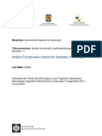 Analiza Functionala A Sectorului Sanatate in PDF