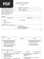 Information Technology Department Lesson Plan: Page - 1