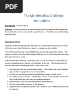 The Marshmallow Challenge Instructions