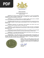 Governor Wolf Proclamation -- March for Our Lives Day 2018