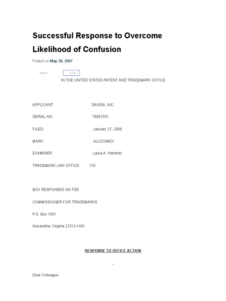 Trademark Dispute Resolution | PDF | United States Patent And Trademark ...