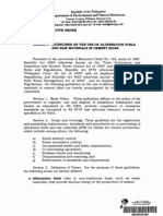 DAO 2010-06 - Guidelines On The Use of Alternative Fuels and Raw Materials in Cement Kilns