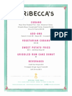 Tribeccas Updated Menu