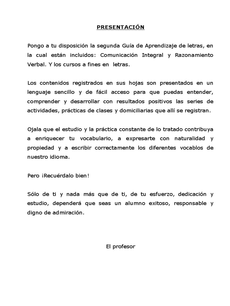 Letras 5to Primaria | PDF | Adjetivo | Numero Gramatical