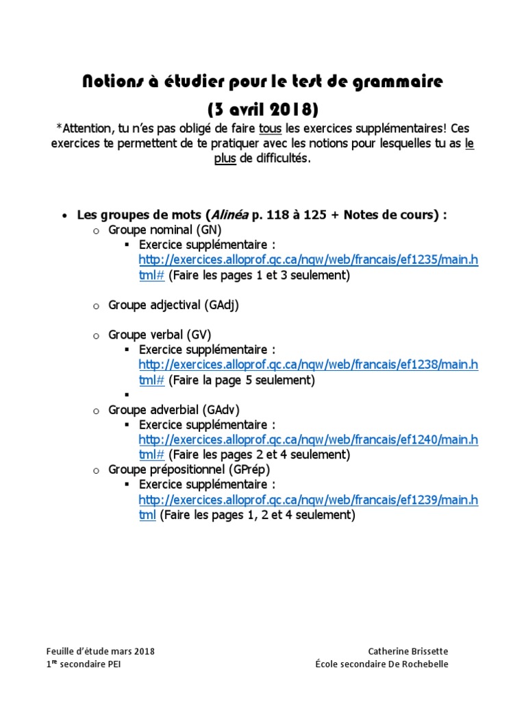 Le Groupe Verbal Exercices Corrigés 4 Fdca 0 Bebb 9304 A 7 DBB 2 | PDF | Grammaire | Règles