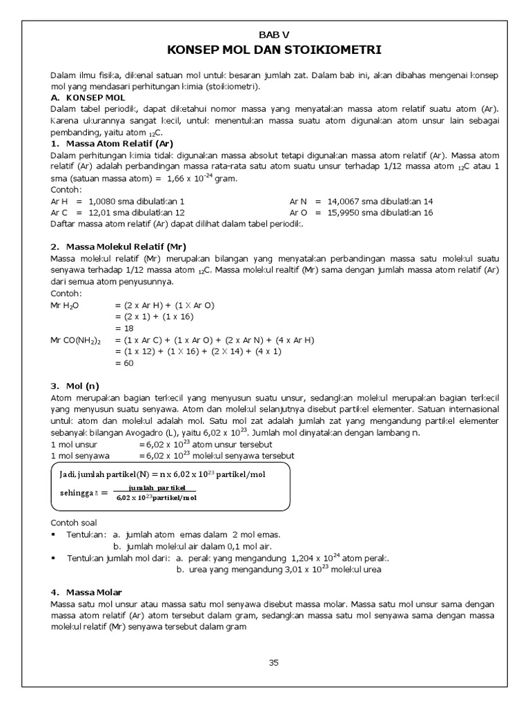40 Contoh Soal Pilihan Ganda Kimia Stoikiometri