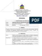 DIR5012 - Metodologia Da Pesquisa em Direito