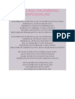 Lirik Lagu Palembang Darussalam