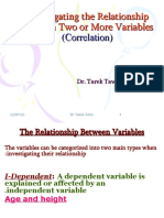 Investigating The Relationship Between Two or More Variables (Correlation)