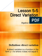 2-3 Direct Variation Lecture