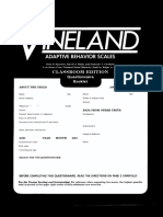 Adaptive Behavior Scales Classroom Edition: Questionnaire Booklet