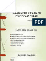 Anamnesis y Examen Físico Vascular