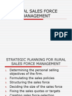 Rural Sales Force Management